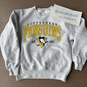 90s Pittsburgh Penguins Big Logo Sweatshirt Retro NHL Penguins Hockey Shirt tee